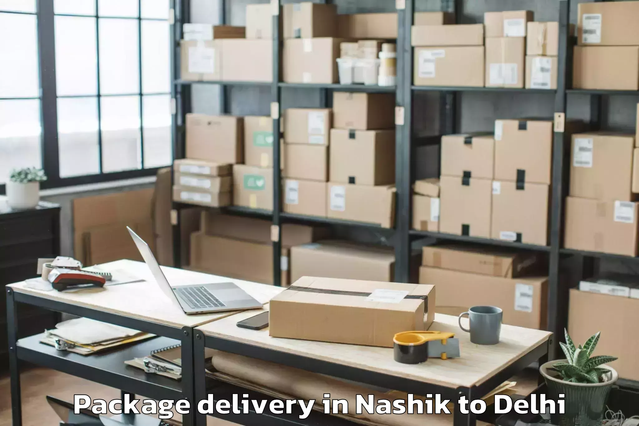 Reliable Nashik to Sansad Marg Package Delivery